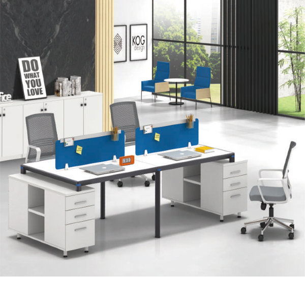 office interior design for four person workstation