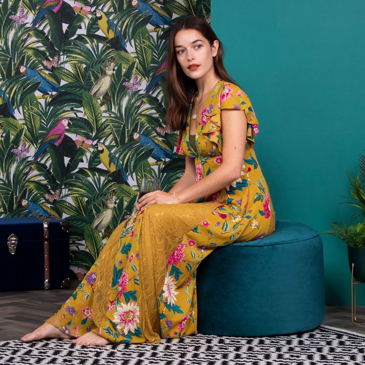 Velvet Pouffe