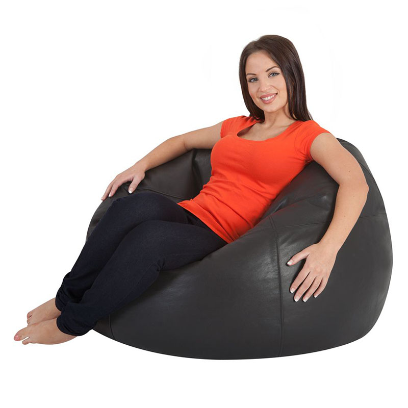 classic leather bean bag